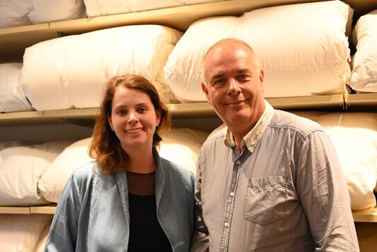 Familienunternehmen: Klaus Huber mit seiner Tochter und Nachfolgerin Christiane