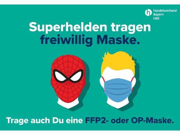 Maske runter?: Neue Plakate für den Handel