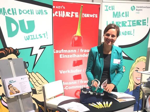 München: HBE wirbt auf Jobfit für den Handel 