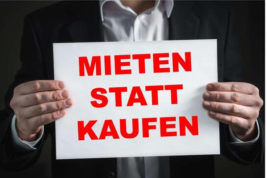 mieten statt kaufen