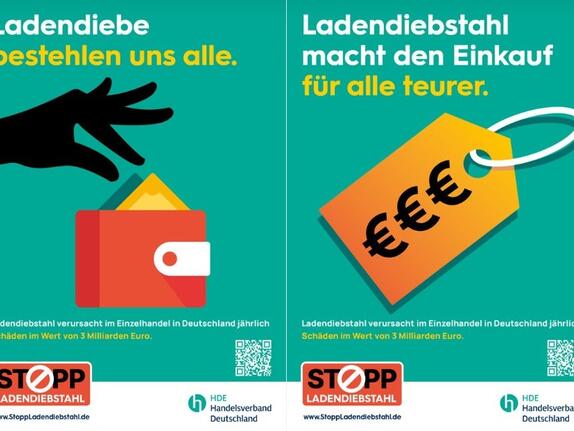 Bundesweite Plakat-Aktion: Zeichen setzen gegen Ladendiebstahl