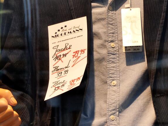 Bundesgerichtshof: Keine Verpflichtung zur Preisauszeichnung im Schaufenster