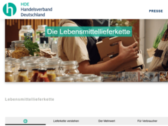 Neue Homepage: HDE informiert über Lebensmittellieferkette und UTP-Richtlinie