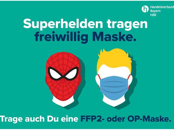 Maske runter?: Neue Plakate für den Handel