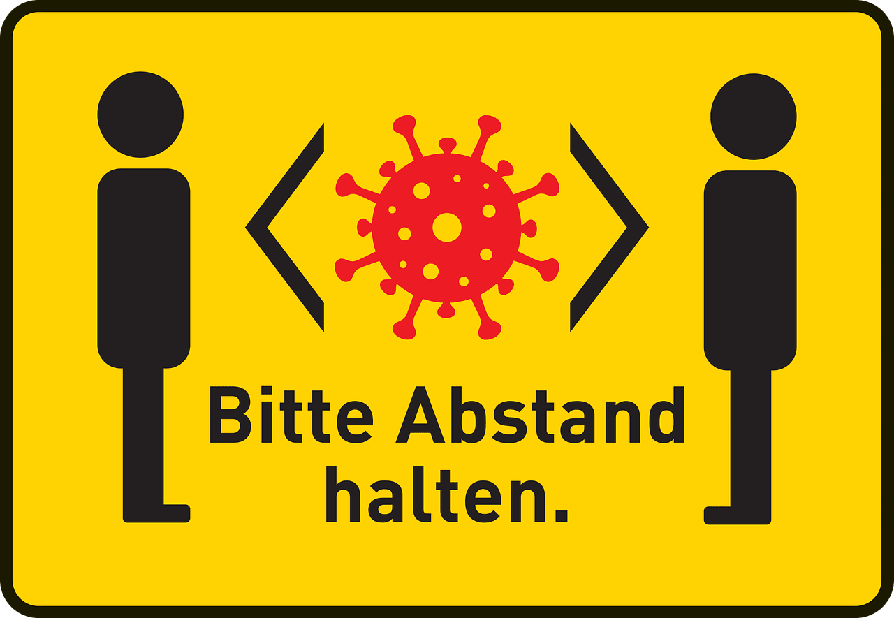 bitte abstand halten