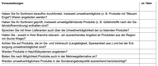 Checkliste
